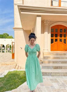 【现货】抽褶连衣裙,女装连衣裙,欧尼蒂