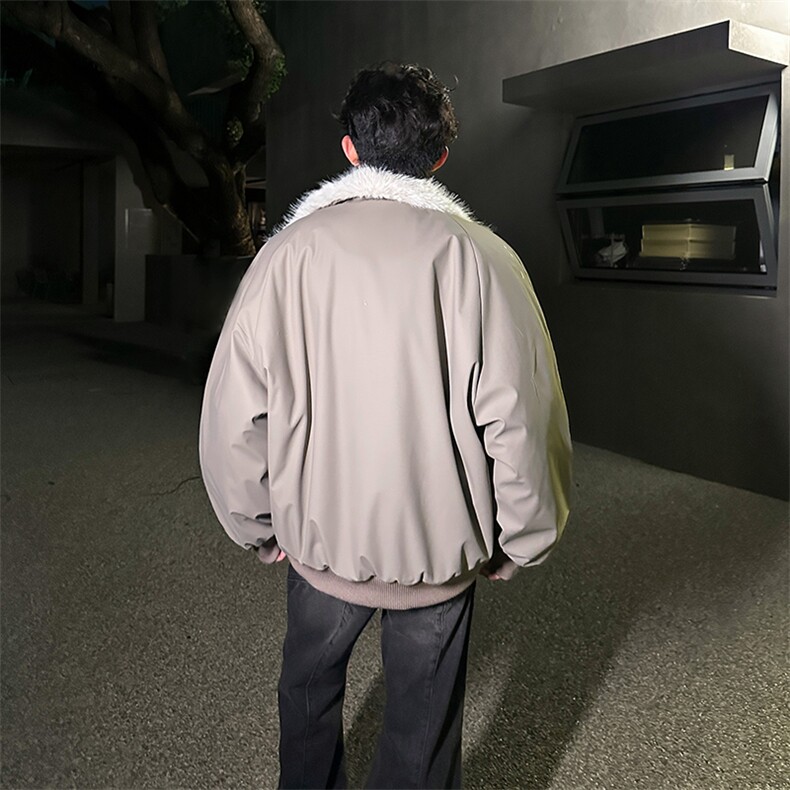 405A美式高街大毛领短款棉衣座山雕棉服MY25811-特批90控178,男装棉衣,星座405A