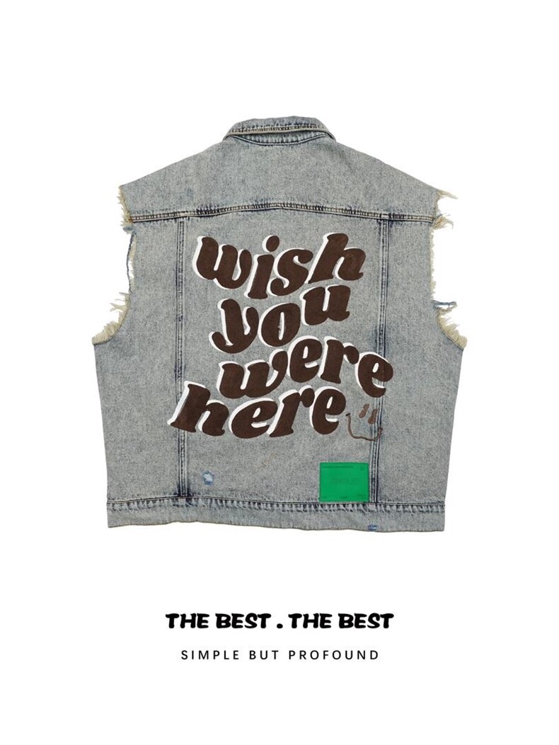 【现货】牛仔做旧马甲，女装马甲，AIMEEWQ