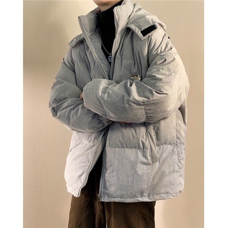 学院风冬装新款连帽加厚棉服外套潮大码学生棉袄外套D230-P138,男装棉衣,电商A335-1（原A458）
