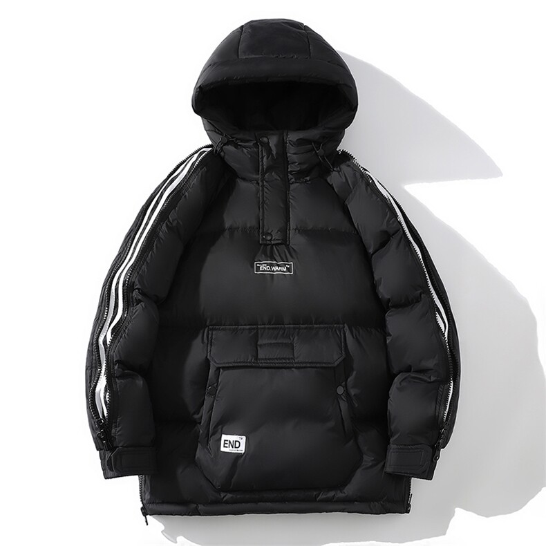 冬季连帽套头羽绒服男加厚面包服潮青年印花外套A266-YR04-P200,男装羽绒服,电商A266
