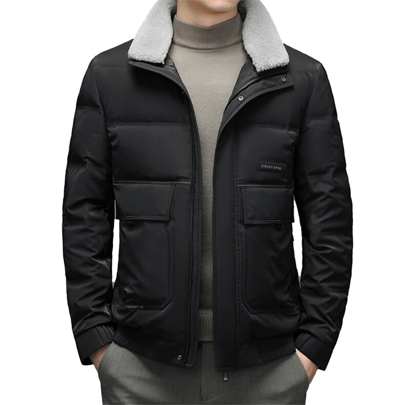 2023秋冬季新款羽绒服男士短款立领保暖休闲外套SNNYR86058-P275，男装羽绒服，电商B212（原钱塘6029）