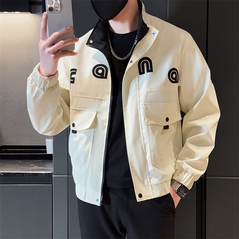 9905-P98控138春季新款社会小伙潮店主风夹克男,男装夹克,电商D327