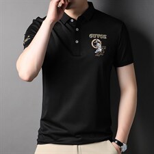 男士短袖T恤2023夏季新款中青年男士舒适透气商务休闲宽松Polo衫，男装T恤，电商B212（原钱塘6029）