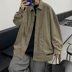 春秋高级感灯芯绒外套男秋季设计感ins潮牌夹克痞帅上衣W5121-P45，男装衬衫，星座512-2