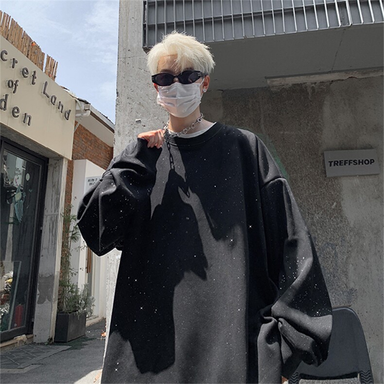 抖音得物高品质重磅全棉二开支持退换 360克满天星圆领卫衣 CM09图片