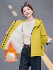 现货！现货！棉衣女2025冬季新款女装加绒加厚棉衣休闲派克服，女装棉衣/棉服，以桐