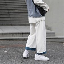 910A港风新款情侣长裤日系复古原创潮流学生休闲裤男，男装休闲裤，星座910A