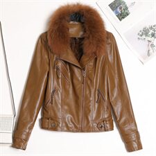 主推短款皮衣秋装2022年新款女时尚气质韩版修身显瘦减龄皮，女装皮衣，潮流依族
