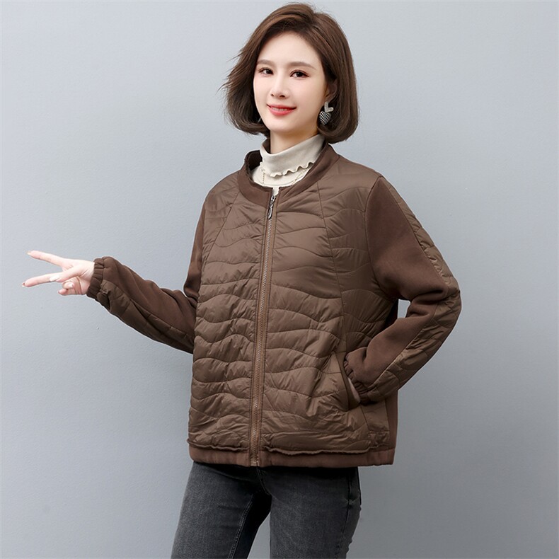 短款外套女2022新款冬季夹棉夹克秋冬薄款时尚棉衣棉服,女装棉衣/棉服,忆绮罗