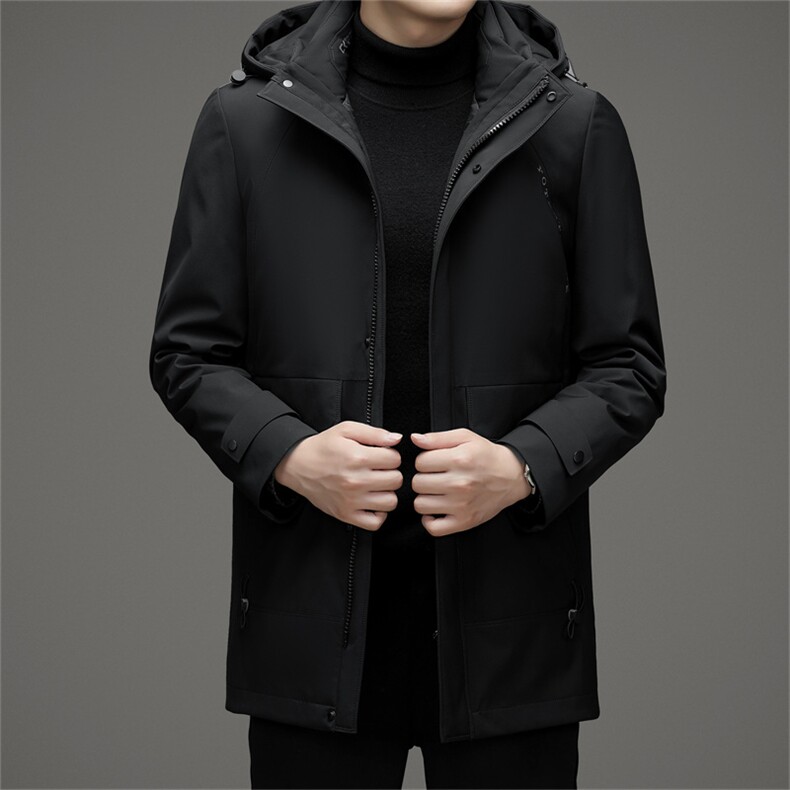 V3129钱塘2020-3时尚休闲冬季厚款中年男士85鹅绒羽绒服P283图片