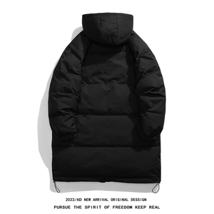 白底平铺 长款连帽羽绒服 标50白鸭绒YR150 特批P150图片
