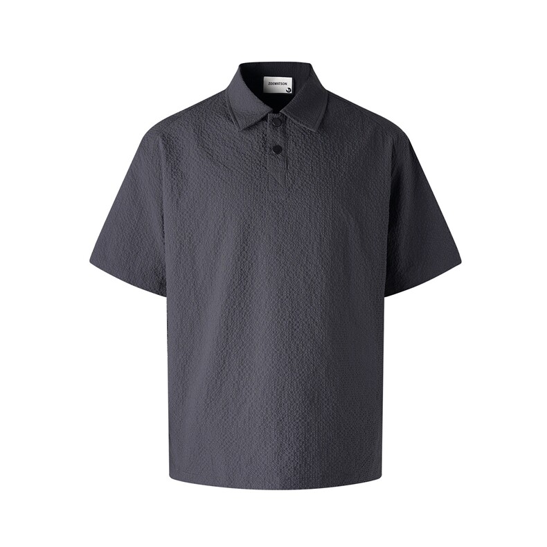 3D图美式速干透气泡泡纱短袖polo衫翻领T恤上衣男H1097特P28,男装Polo衫,电商A341