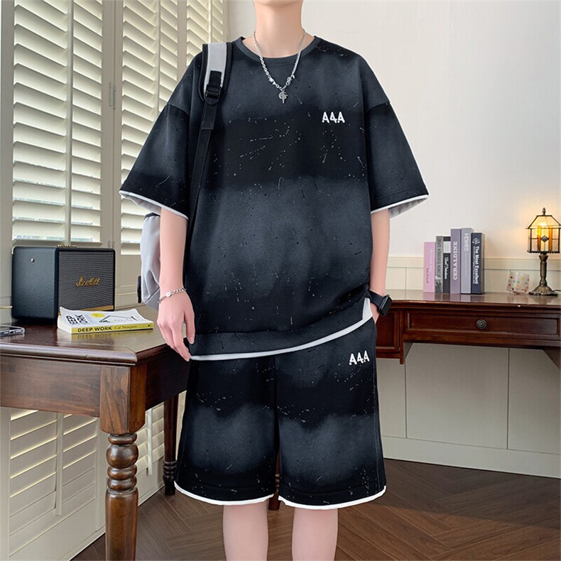 T08-P50控79新款现货夏季美式男士休闲运动套装,男装休闲套装,星座209-1