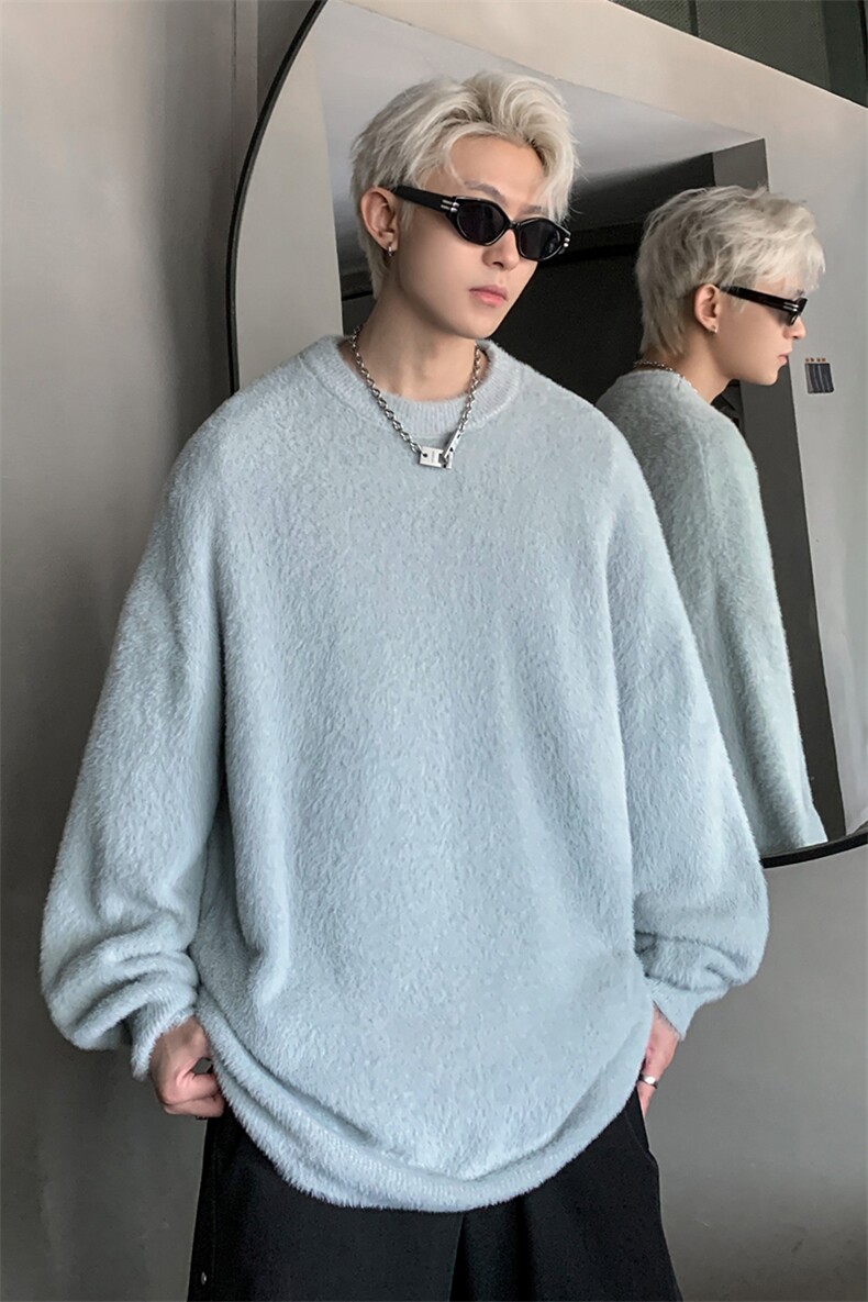 彷貂毛圆领针织衫毛衣男CP15-特P45,男装针织衫/毛衣,电商B371