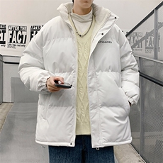 新款男百搭设计感纯色潮流情侣港风棉衣M066B-P75控148，男装棉衣，星座717