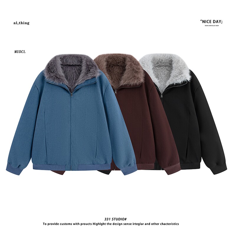 平铺~冬季美式加厚垫肩休闲棉衣座山雕外套E053/P138,男装棉衣,电商B331