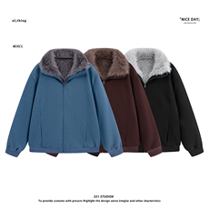 平铺~冬季美式加厚垫肩休闲棉衣座山雕外套E053/P138，男装棉衣，电商B331