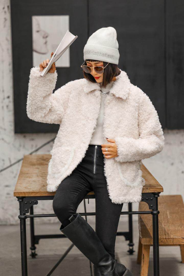 口袋拼貂毛，其它，E品