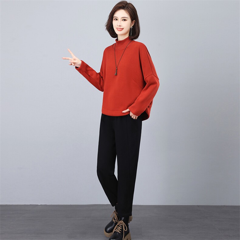 三年不下架2024年(新款)冬季时尚加绒加厚卫衣休闲两件套装卫裤女,女装套装/套裙,璐依舞