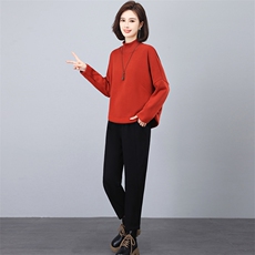 三年不下架2024年(新款)冬季时尚加绒加厚卫衣休闲两件套装卫裤女，女装套装/套裙，璐依舞