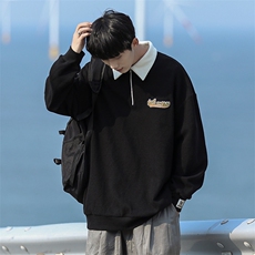新款男小华夫格面料百搭CITYBOY风卫衣PL3317-P39控68，男装卫衣，星座717