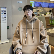 抖音品质港风重磅工艺烫印潮流立体钢印字母卫衣LMWY03-P55，男装卫衣，电商B325