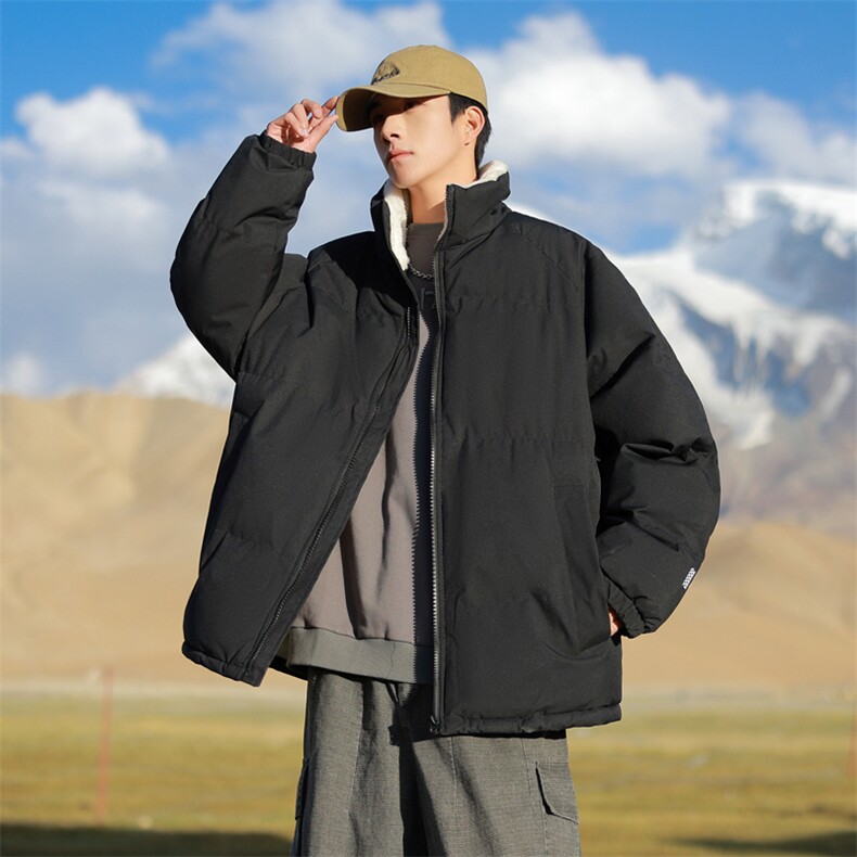 抖音直播连帽棉衣假两件加厚棉袄情侣款百搭面包服MY111-P65,男装棉衣,星座1402-1