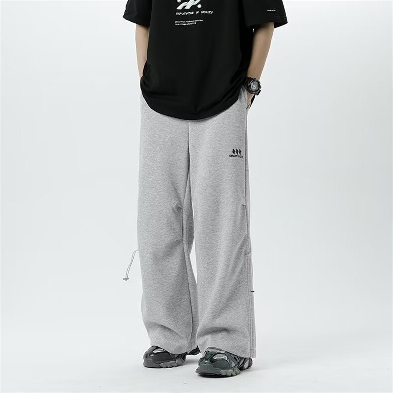 阔腿裤男韩版潮流高街帅气2023春夏新款ins宽松百搭长裤K3493-P37,男装休闲裤,星座412-3
