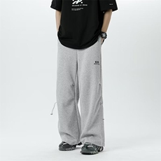 阔腿裤男韩版潮流高街帅气2023春夏新款ins宽松百搭长裤K3493-P37，男装休闲裤，星座412-3