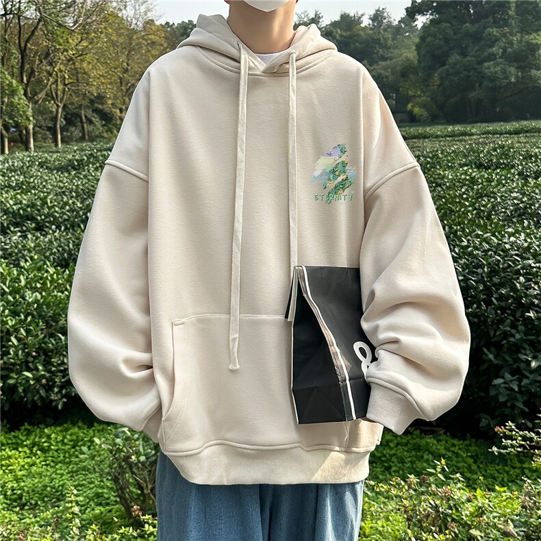 抖音供货、复合重磅400克现货连帽卫衣宽松上衣FM419-P45,男装卫衣,星座610B-1