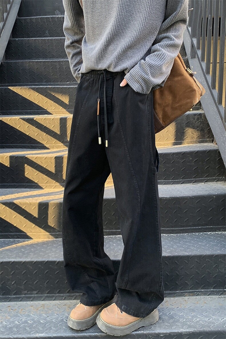 25年春纯棉洗水休闲裤宽松工装裤外景模图现货C323-1-C7808-TP55,男装休闲裤,电商C323-1