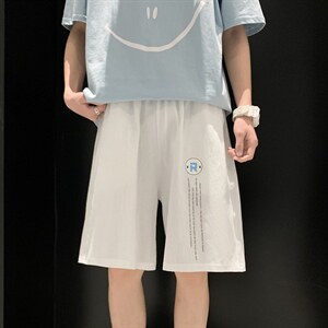 YD33168-P25港风潮牌亚麻短裤男大码棉麻五分裤男中裤沙滩裤,男装休闲裤,电商A040