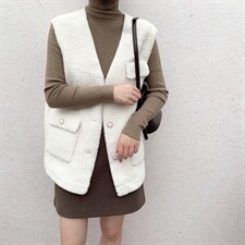 新款皮毛一体马甲，女装马甲，天使格格