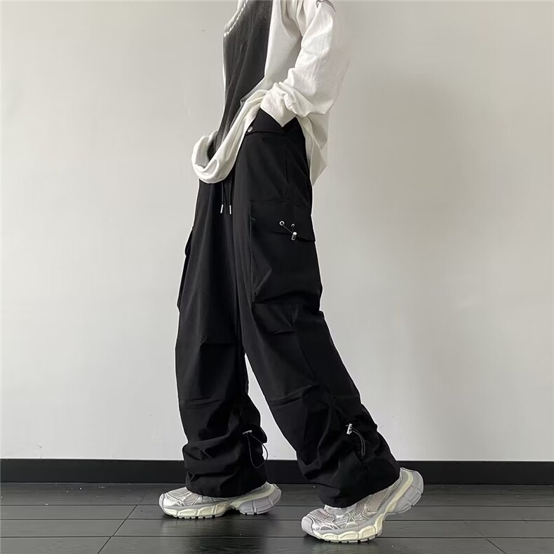 大口袋工装休闲裤男韩版潮流高街2024春季新款ins长裤K4666-P53,男装休闲裤,星座412-3