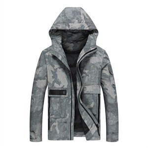 冬季中年男加厚棉衣冬装中年男士连帽棉服爸爸外套SFT81758-P195，男装棉衣，电商B212（原钱塘6029）