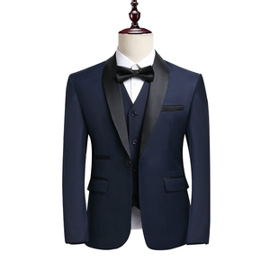 XZ8606P115西服套装商务休闲西装外套男装收腰青年正装结婚西装,三叶草运动外套搭配图片