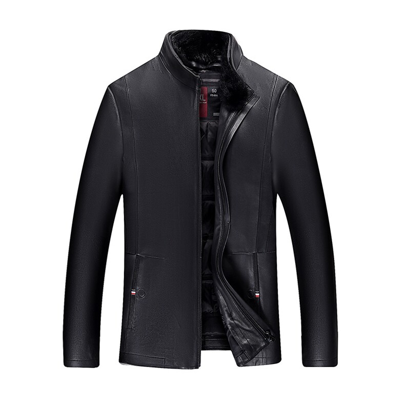 AL-S9801男式冬季头层绵羊皮水貂内胆派克服皮衣男夹克P1100，男装皮衣，电商B360
