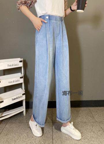 休闲牛仔裤，女装牛仔裤，海布一阁