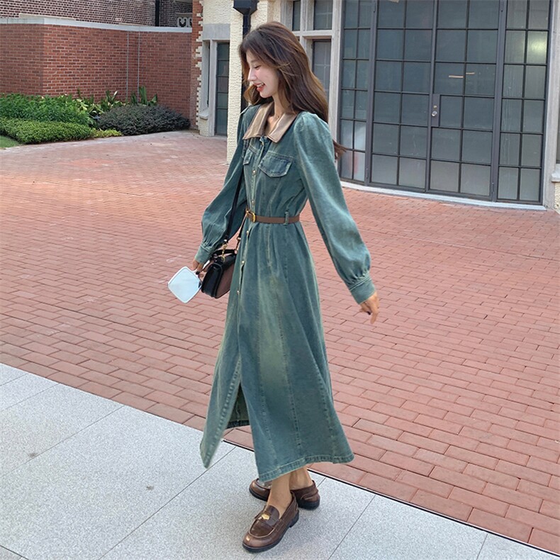 现货主推牛仔连衣裙2B081-99226-P145K218,女装连衣裙,2B081