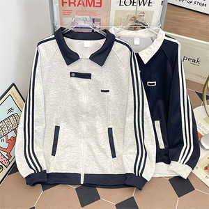 美式拼接运动夹克男冬季百搭情侣外套高街棒球服WY0391-P46图片