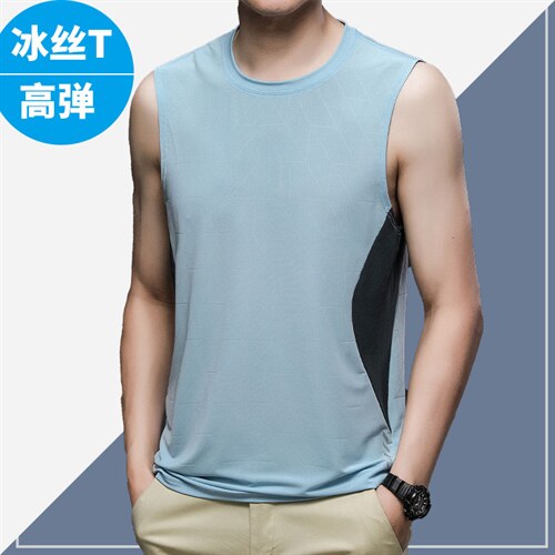BH6121钱塘2020-2夏季直播男士休闲运动精品真冰丝T恤P43,男装T恤,钱塘207-2