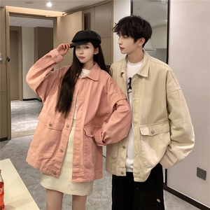 2025新款男士日系复古工装牛仔夹克休闲外套N9006/P98图片