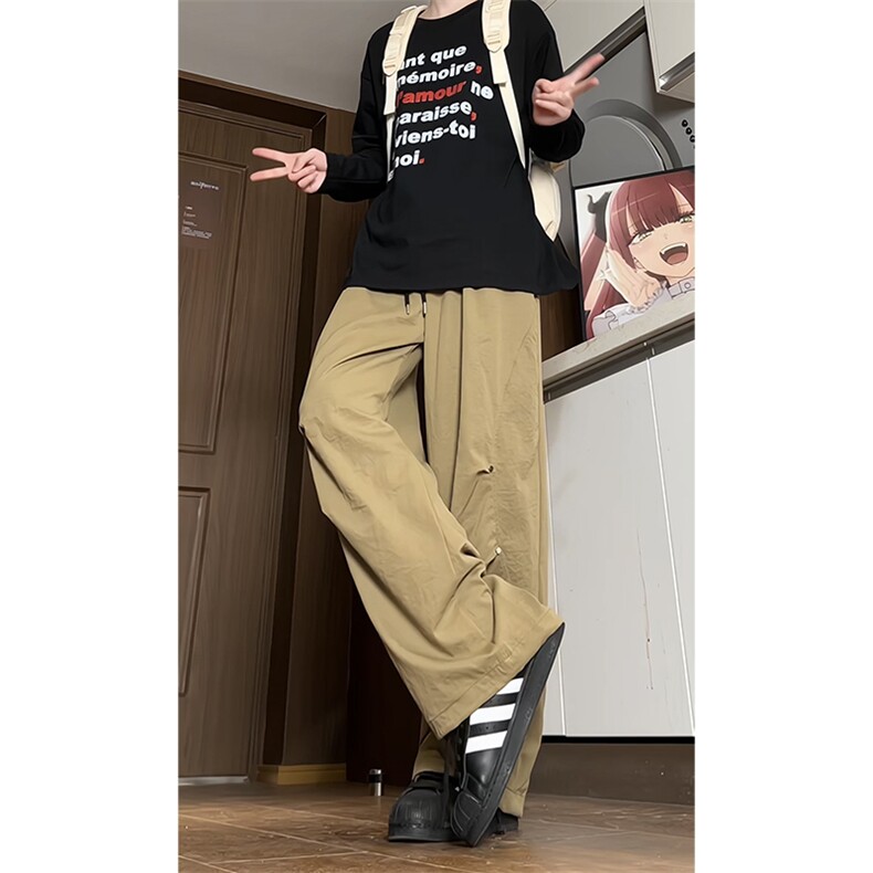 703-K360-P48秋季高品质高街潮牌铆钉宽松工装直筒休闲裤,男装工装外套,星座703