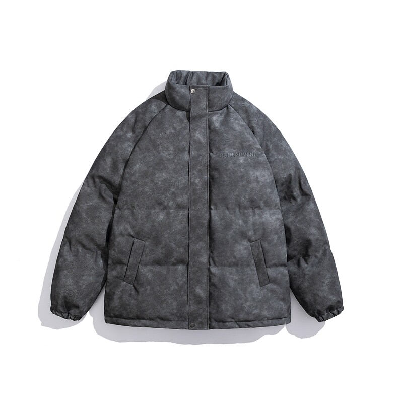 1PU皮复古做旧钢印大码M-5XL棉衣男MY77096P130控198抖控228，男装棉衣，星座226-2