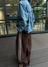 2022韩版宽松显瘦休闲运动风休闲裤，女装休闲裤，L·H·X