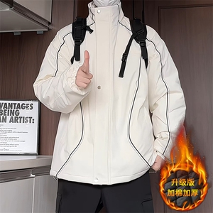 MY118J/P85棉衣男冬季加棉加厚宽松大码百搭潮保暖棉袄外套棉服图片