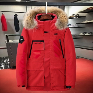 冬季新款加厚羽绒服带毛领可脱卸外套潮  8916电商B247 2019图片