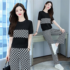 2025新款休闲时尚运动服套装职业活泼减龄两件套夏季精品女两件套，女装套装/套裙，梦依杭