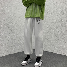 K13224-P35可束脚加厚加绒运动裤男大码宽松直筒卫裤男，男装休闲裤，电商A040